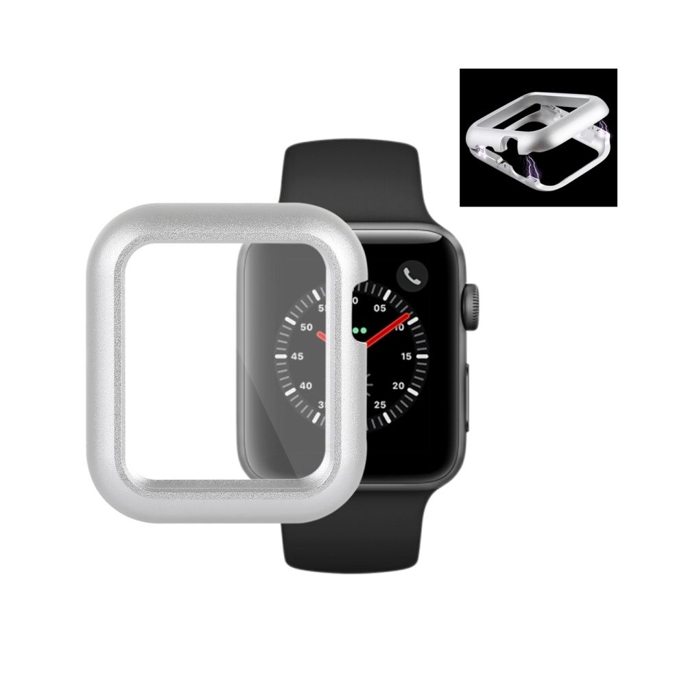 Wewoo - Etui de protection en métal magnétique pour Apple Watch séries 3 et 2 38mm (Argent) - Accessoires Apple Watch