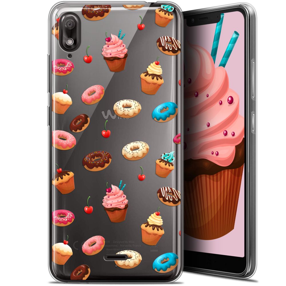 Caseink - Coque Pour Wiko View 2 GO (5.93 ) [Gel HD Collection Foodie Design Donuts - Souple - Ultra Fin - Imprimé en France] - Coque, étui smartphone