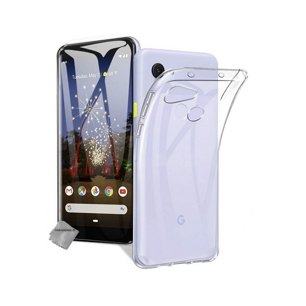 Htdmobiles - Housse etui coque silicone gel fine Google Pixel 3a + verre trempe - TRANSPARENT TPU - Autres accessoires smartphone