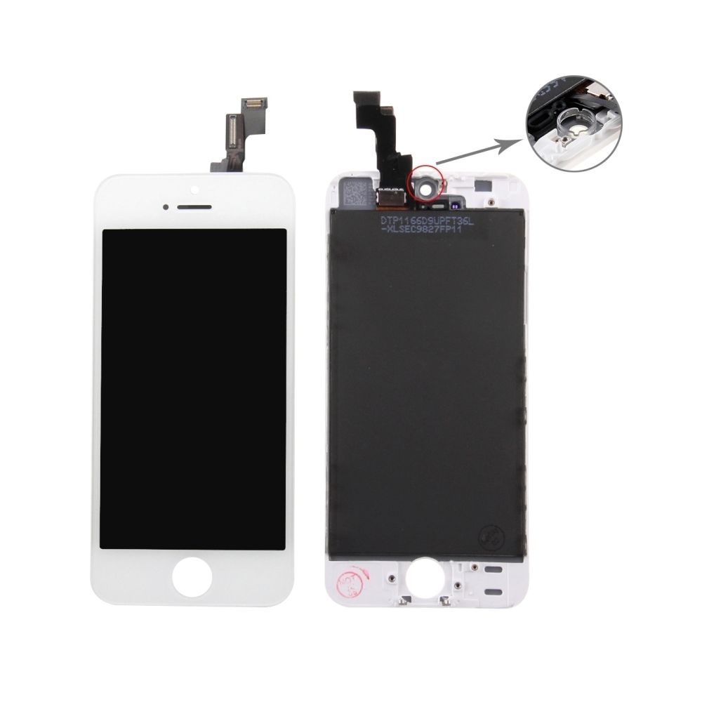 Wewoo - Pour iPhone 5S LCD + blanc Cadre + Touch Pad Assemblage Digitizer pièce détachée 3 en 1 - Autres accessoires smartphone