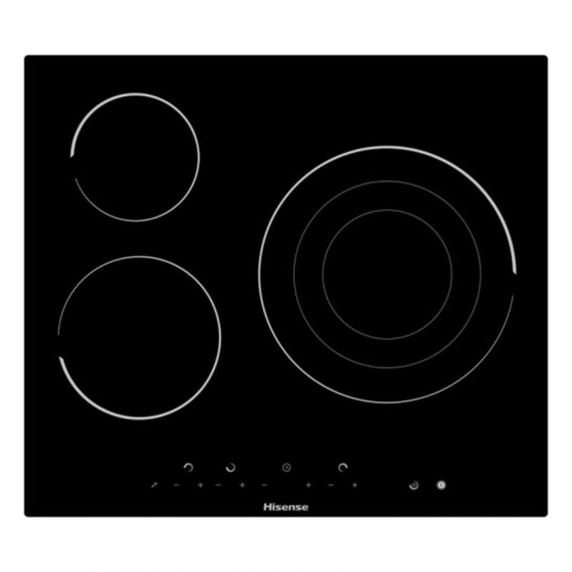Hisense - Plaques vitro-céramiques Hisense E6322C 60 cm Noir (3 Zones de cuisson) - Table de cuisson