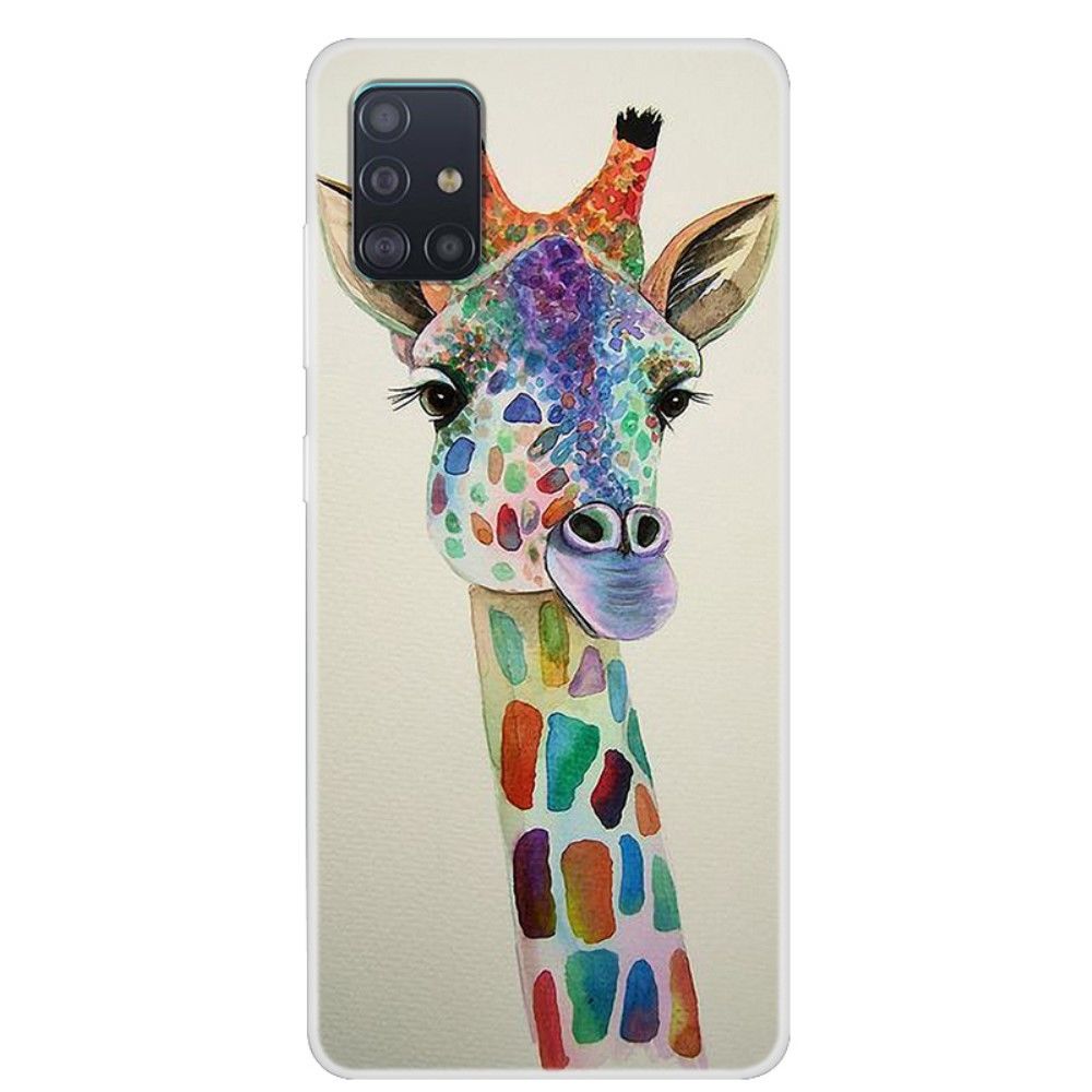 Generic - Coque en TPU impression de motifs souple girafe pour Samsung Galaxy A51 - Coque, étui smartphone