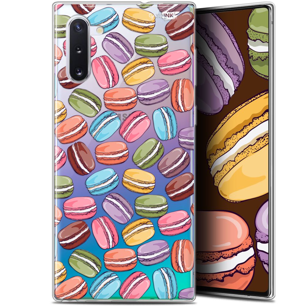 Caseink - Coque arrière Samsung Galaxy Note 10 (6.3 ) Gel HD [ Nouvelle Collection - Souple - Antichoc - Imprimé en France] Macarons - Coque, étui smartphone
