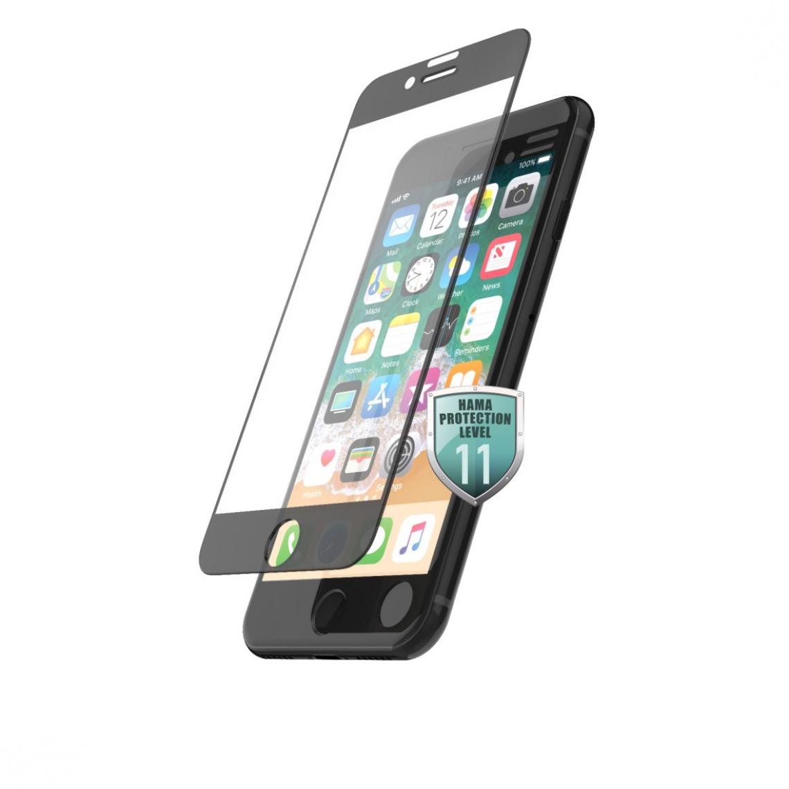 Hama - Verre protection Full-Screen 3D pour Apple iPhone 6/6s/7/8/SE 2020, nr - Protection écran smartphone