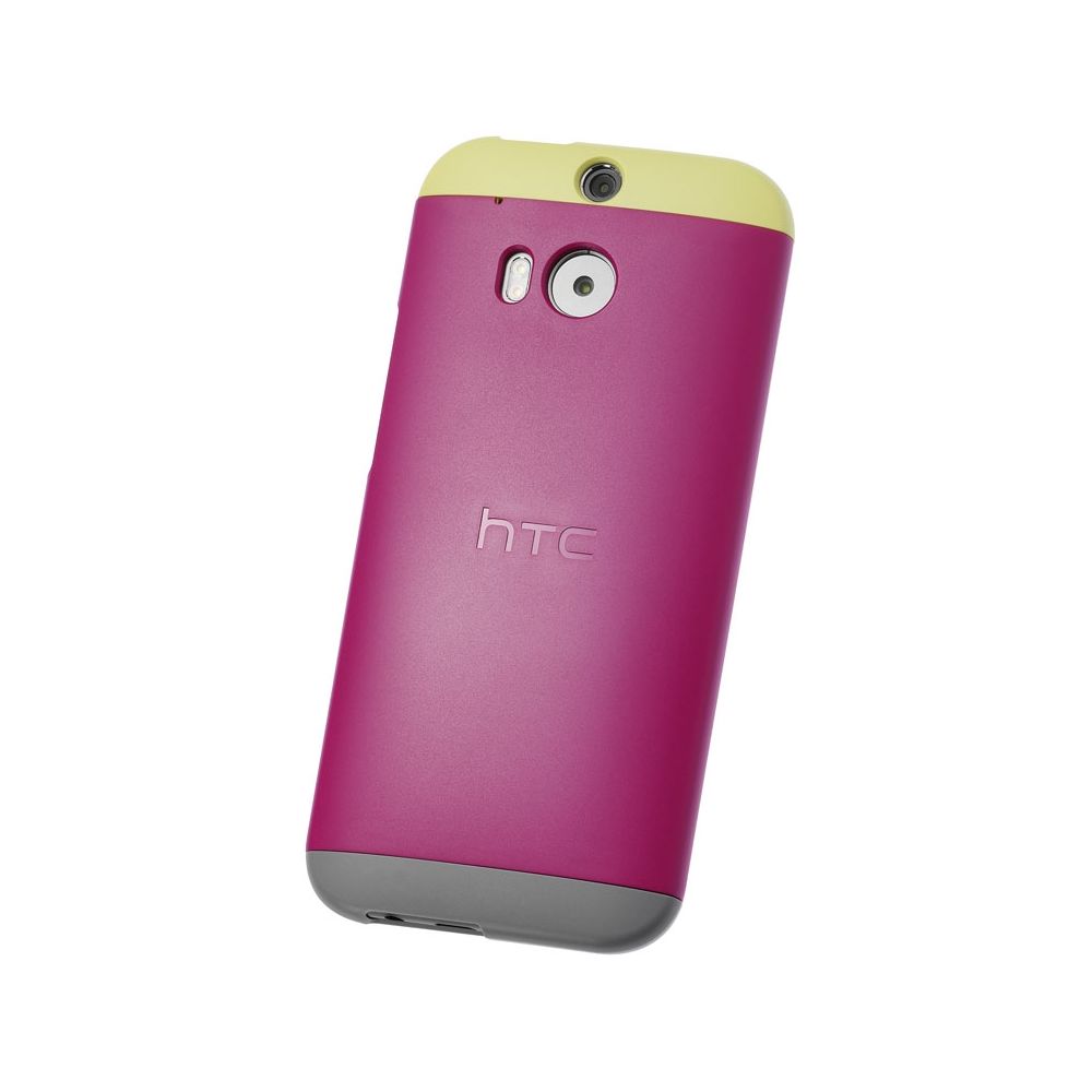 HTC - Coque HTC One M8 Double Dip rose, jaune et gris - Coque, étui smartphone