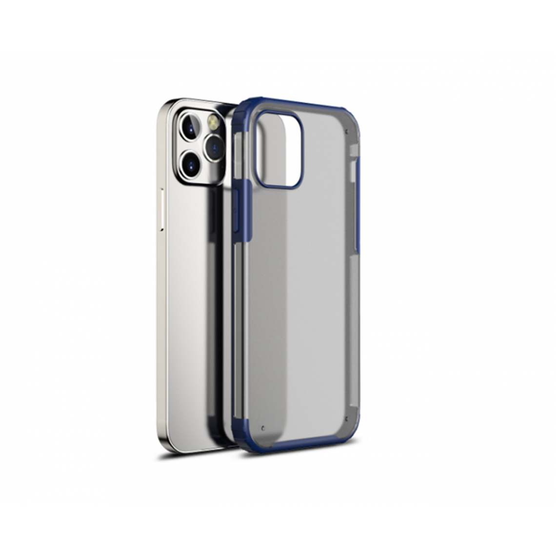 Generic - Anti-dérapante Creative Skin Feel Frosted Anti-chute Carapace pour IPhone 12 Pro 6.1 pouces bleu - Coque, étui smartphone