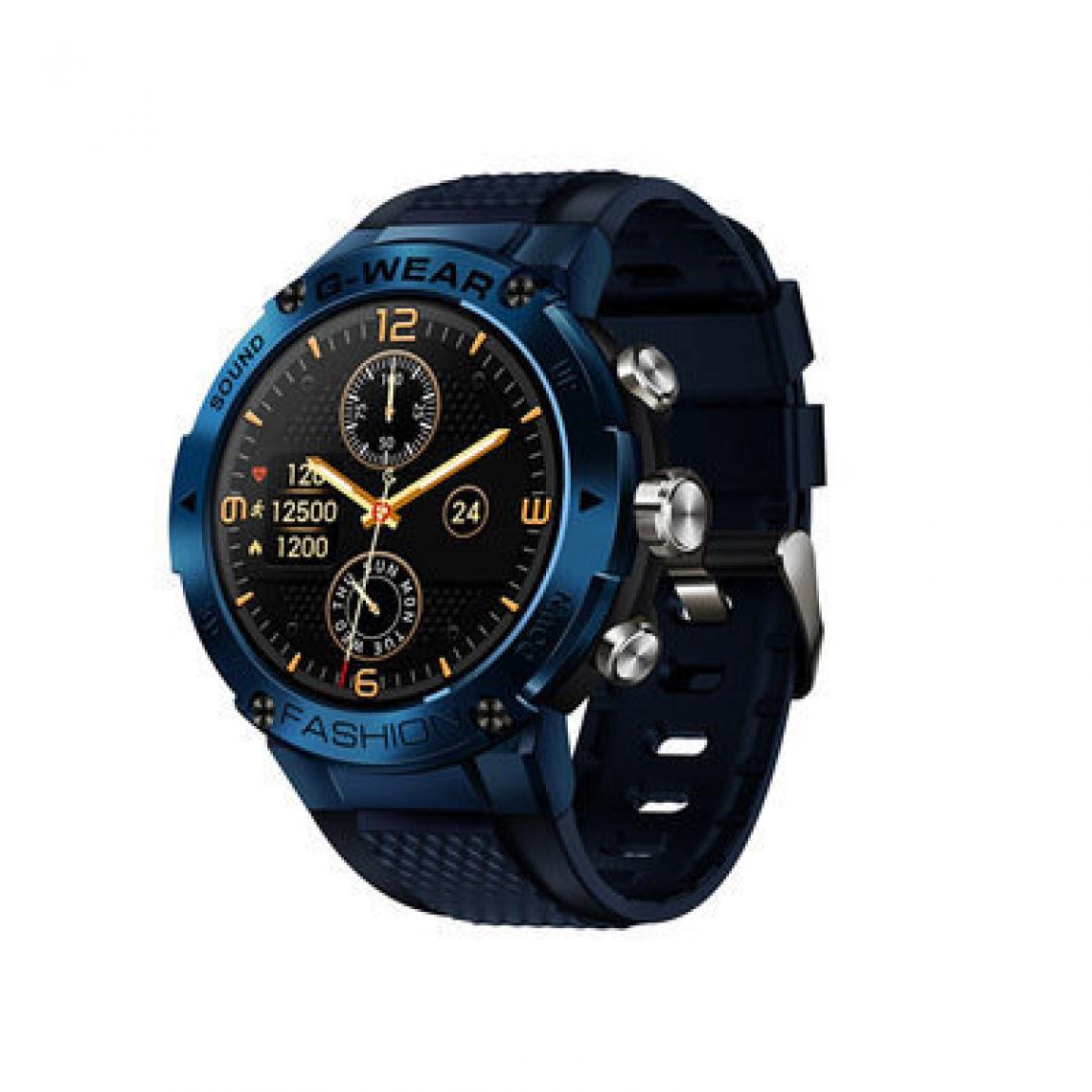 Chronotech Montres - Chronus Smart Watch 1.3 inch Smart Watch Full Digital Sport Watch with Military Grade Standard(Blue) - Montre connectée