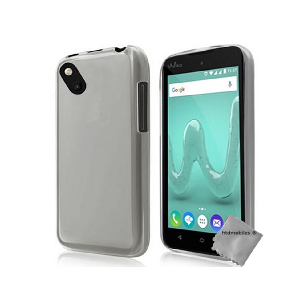 Htdmobiles - Housse etui coque pochette silicone gel fine pour Wiko Sunny + verre trempe - BLANC TRANSPARENT - Autres accessoires smartphone