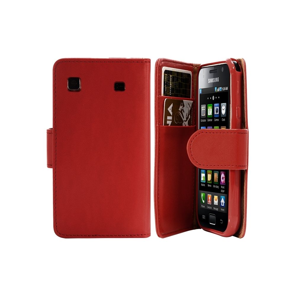 Karylax - Housse Coque Etui Portefeuille pour Samsung Galaxy S Couleur Rouge - Autres accessoires smartphone