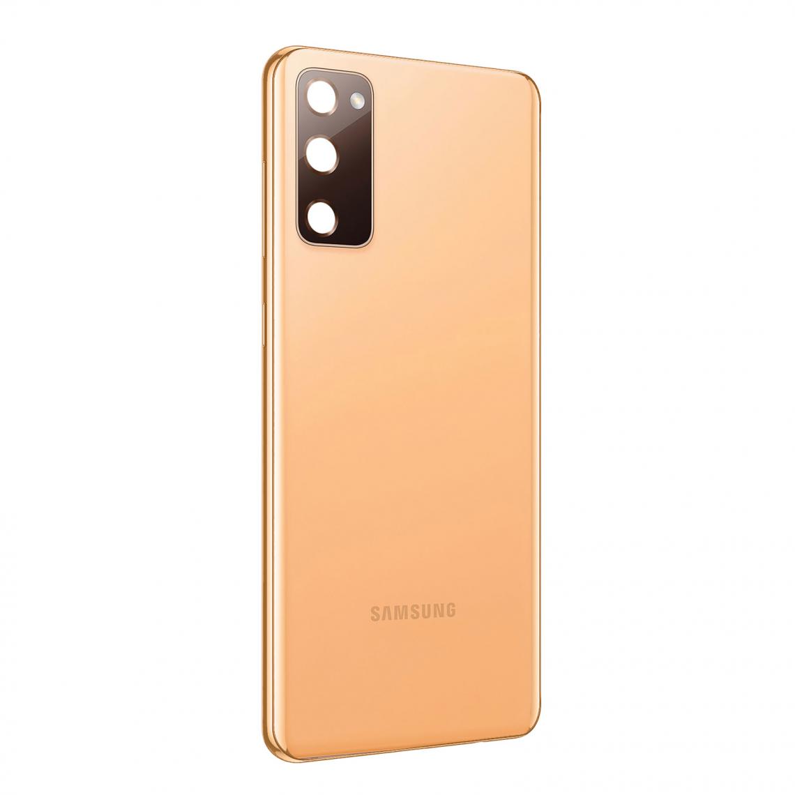 Avizar - Cache Batterie Galaxy S20 FE Façade Arrière de Remplacement Orange - Autres accessoires smartphone