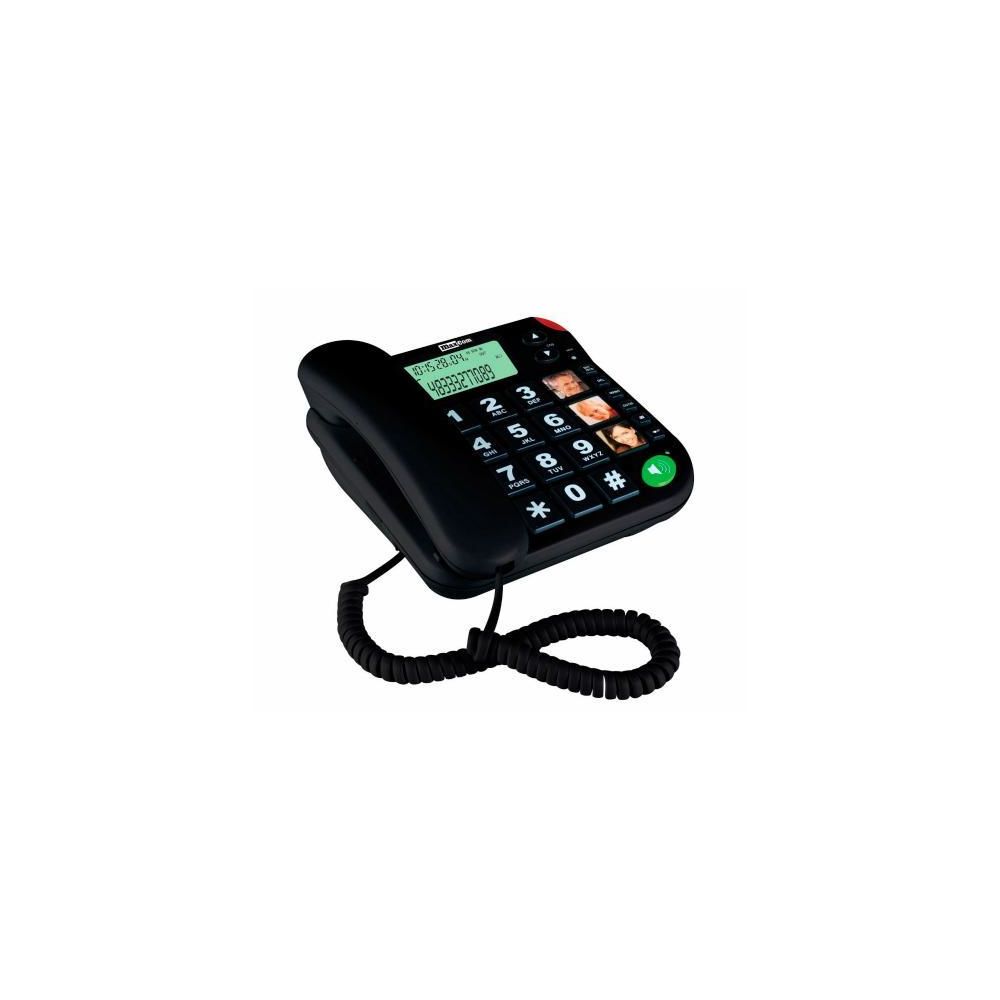 Maxcom - Maxcom Teléfono Sobremesa/ Memoria / Teclas Grandes / Senior Kxt480 Negro - Téléphone fixe filaire