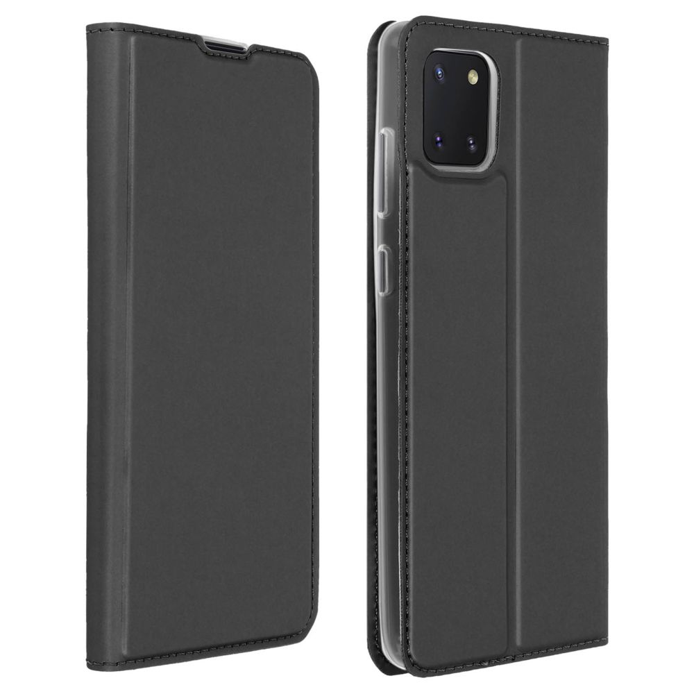 Avizar - Housse Samsung Galaxy Note 10 Lite Étui Folio Porte-carte Support Vidéo noir - Coque, étui smartphone