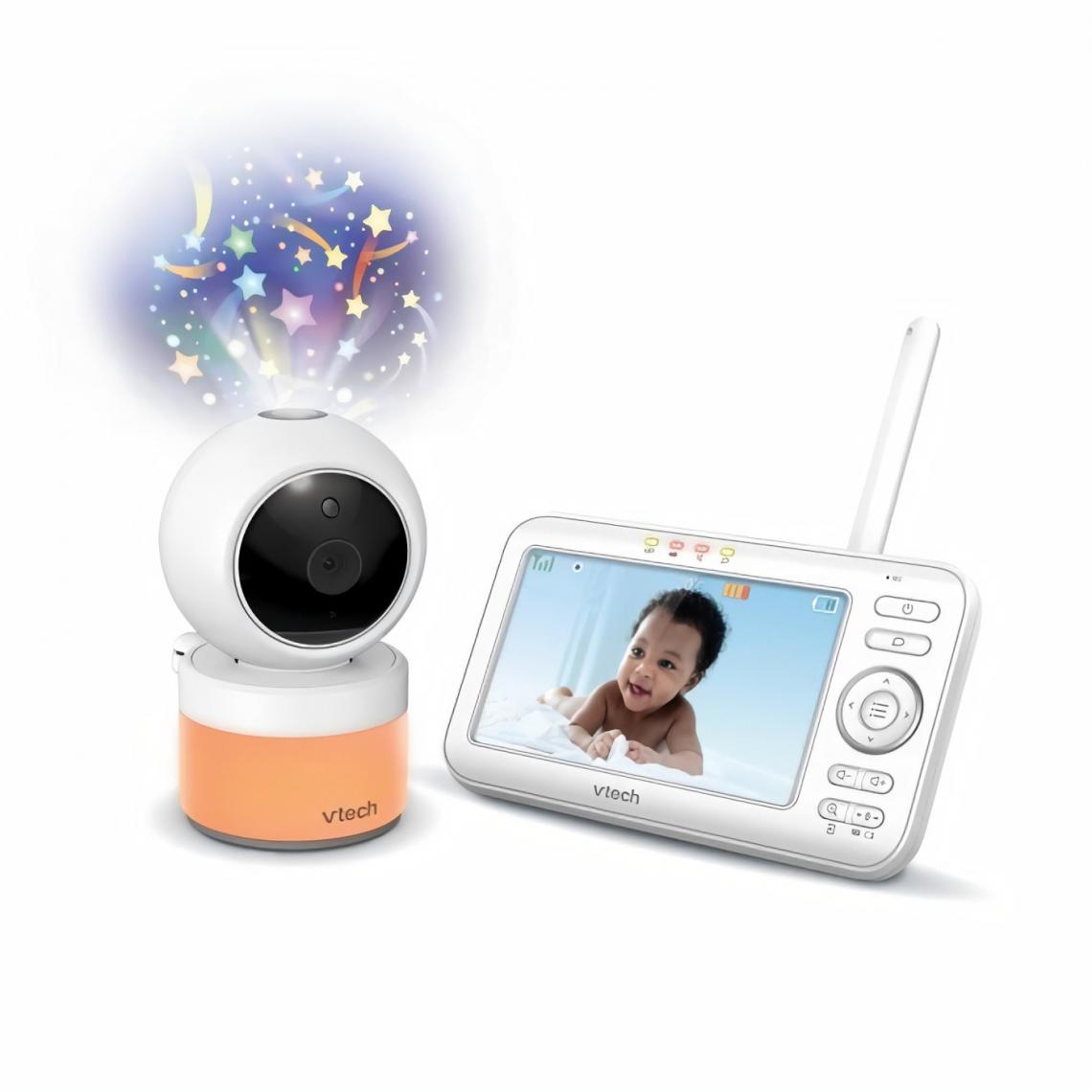 Vtech Baby - Vtech - Safe & Sound - Babyphone Vidéo Lightshow - BM 5463 - Babyphone connecté