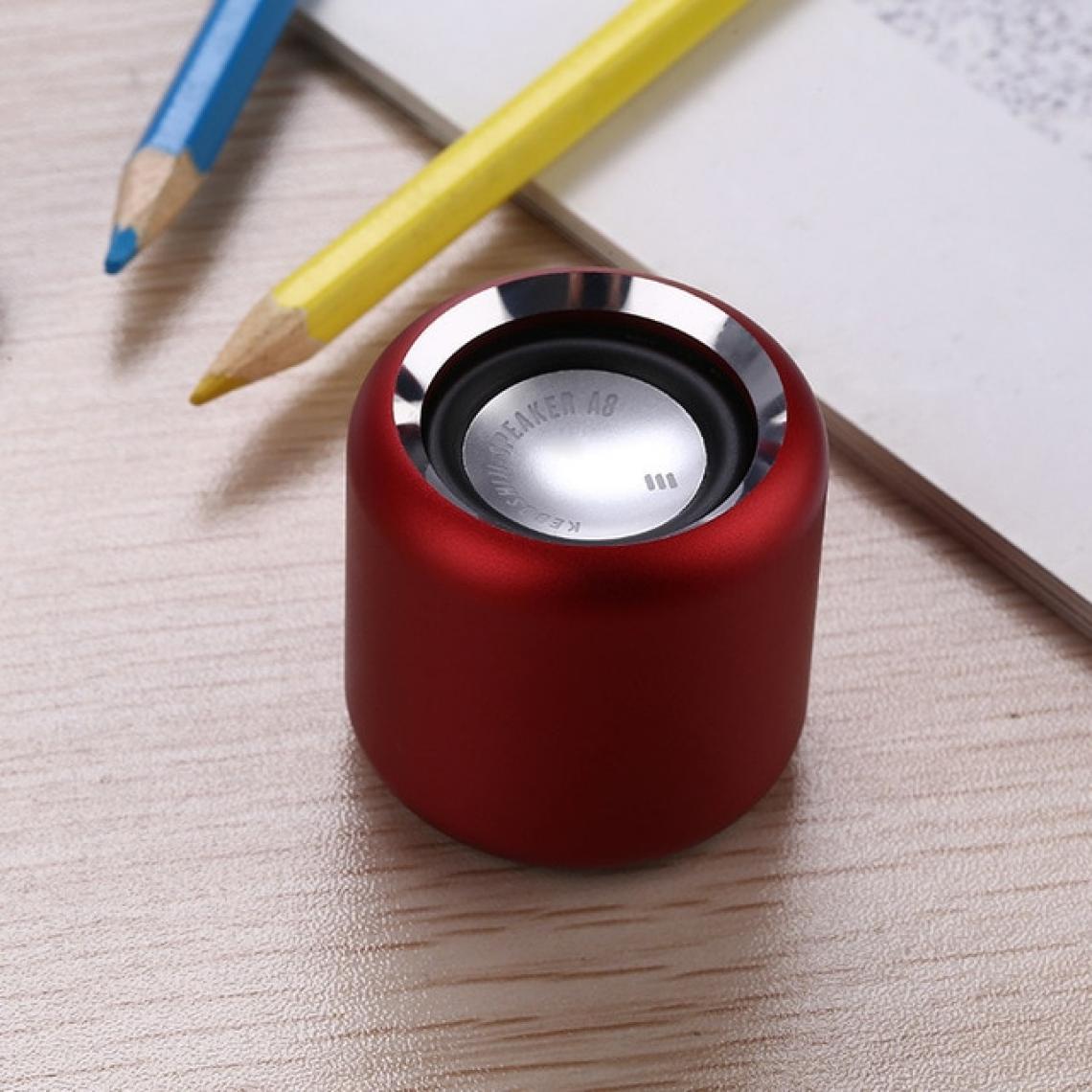 Universal - Mini haut-parleur Bluetooth rouge, subwoofer portable, boîte à musique, haut-parleur TWS - Hauts-parleurs