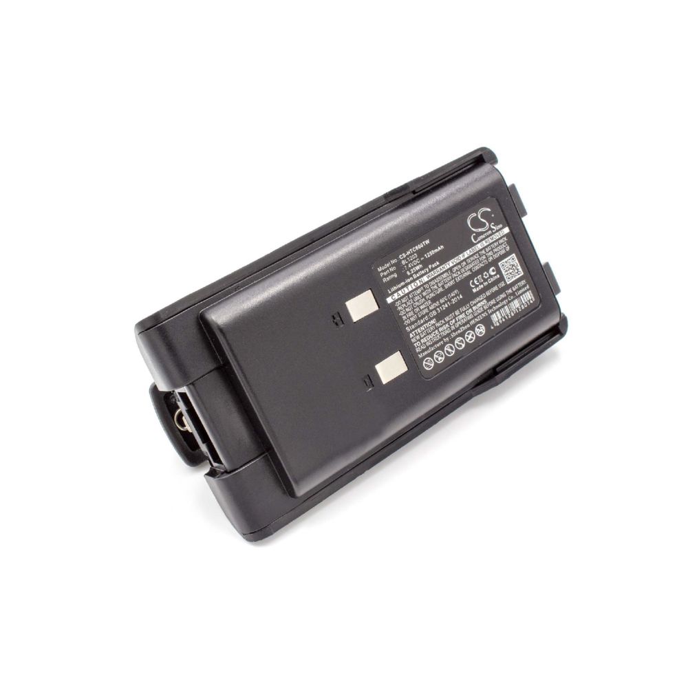 Vhbw - vhbw Li-Ion batterie 1250mAh (7.4V) avec clip de ceinture pour radio talkie-walkie comme Hyt / Hytera BL1203 - Autres accessoires smartphone