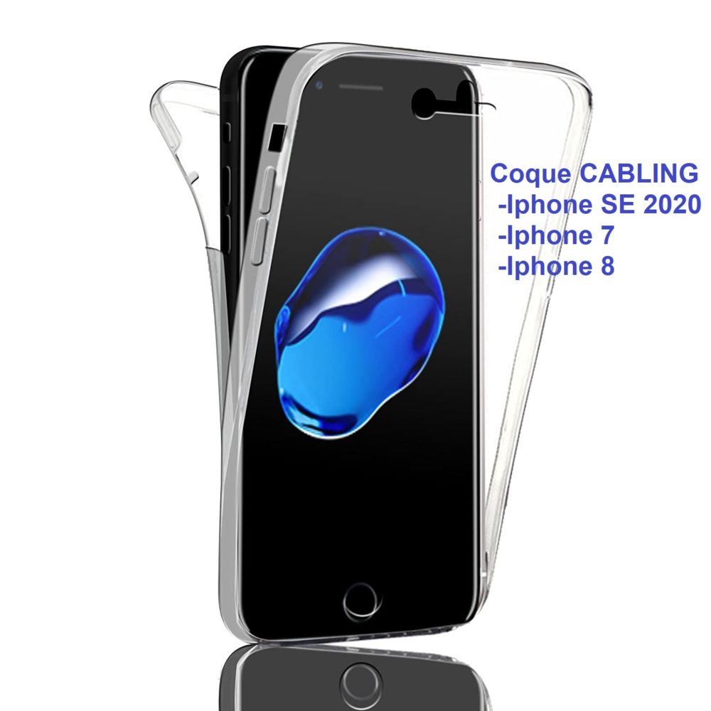 Cabling - CABLING® Coque silicone gel intégral pour iPhone SE (2020) 7 (2016) - Transparent - Coque, étui smartphone