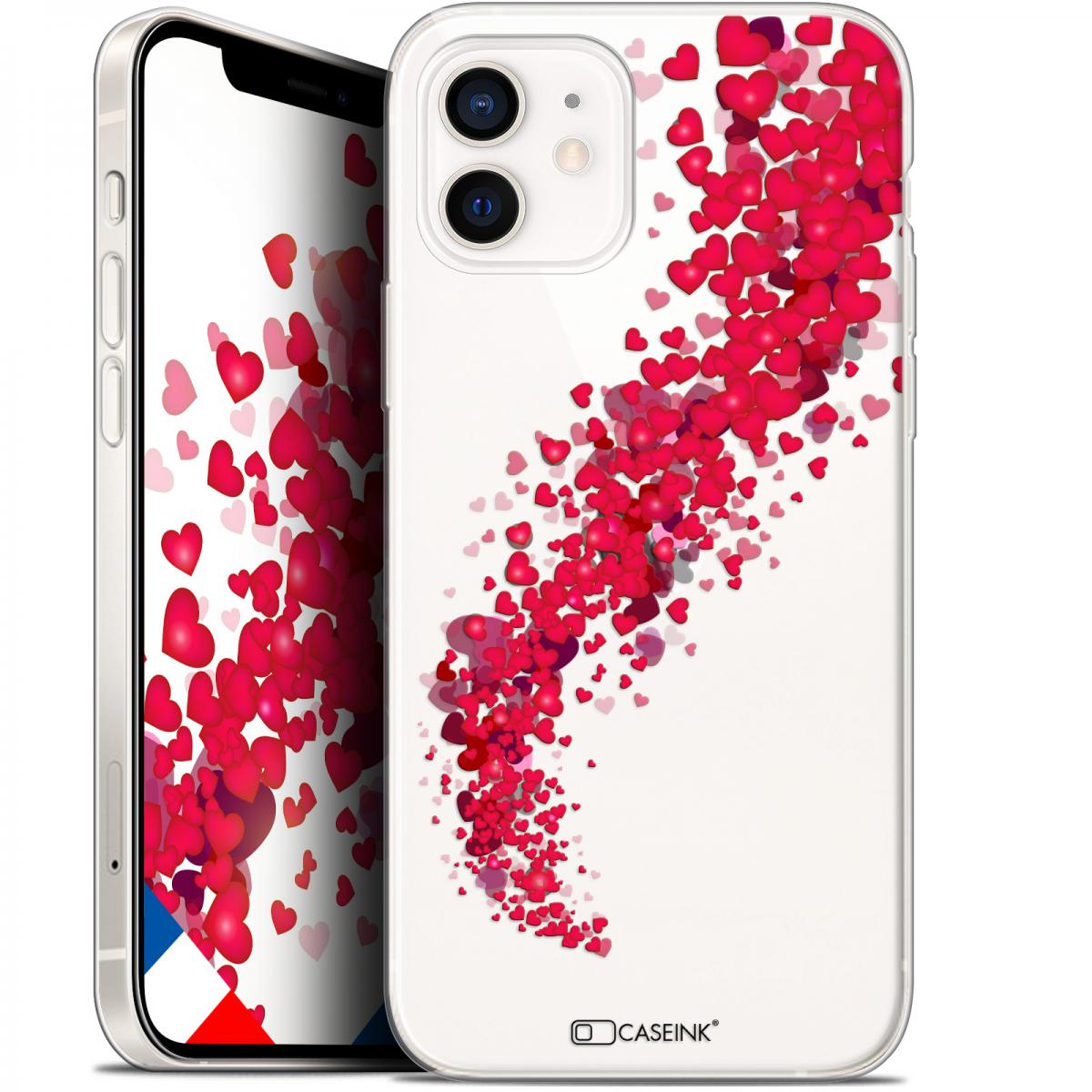 Caseink - Coque Pour Apple iPhone 12 Mini (5.4 ) [Gel HD Collection Love Saint Valentin Design Tornado - Souple - Ultra Fin - Imprimé en France] - Coque, étui smartphone
