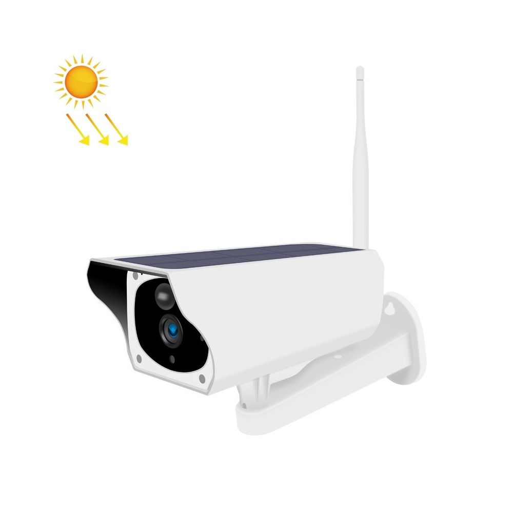 Wewoo - Caméra IP WiFi T1 2 Megapixel 4G Version de surveillance solaire extérieure étanche HD sans batterie ni mémoireprise en charge de la vision nocturne infrarouge et de la détection de mouvement / alarme et interphone vocal et mobile - Caméra de surveillance connectée