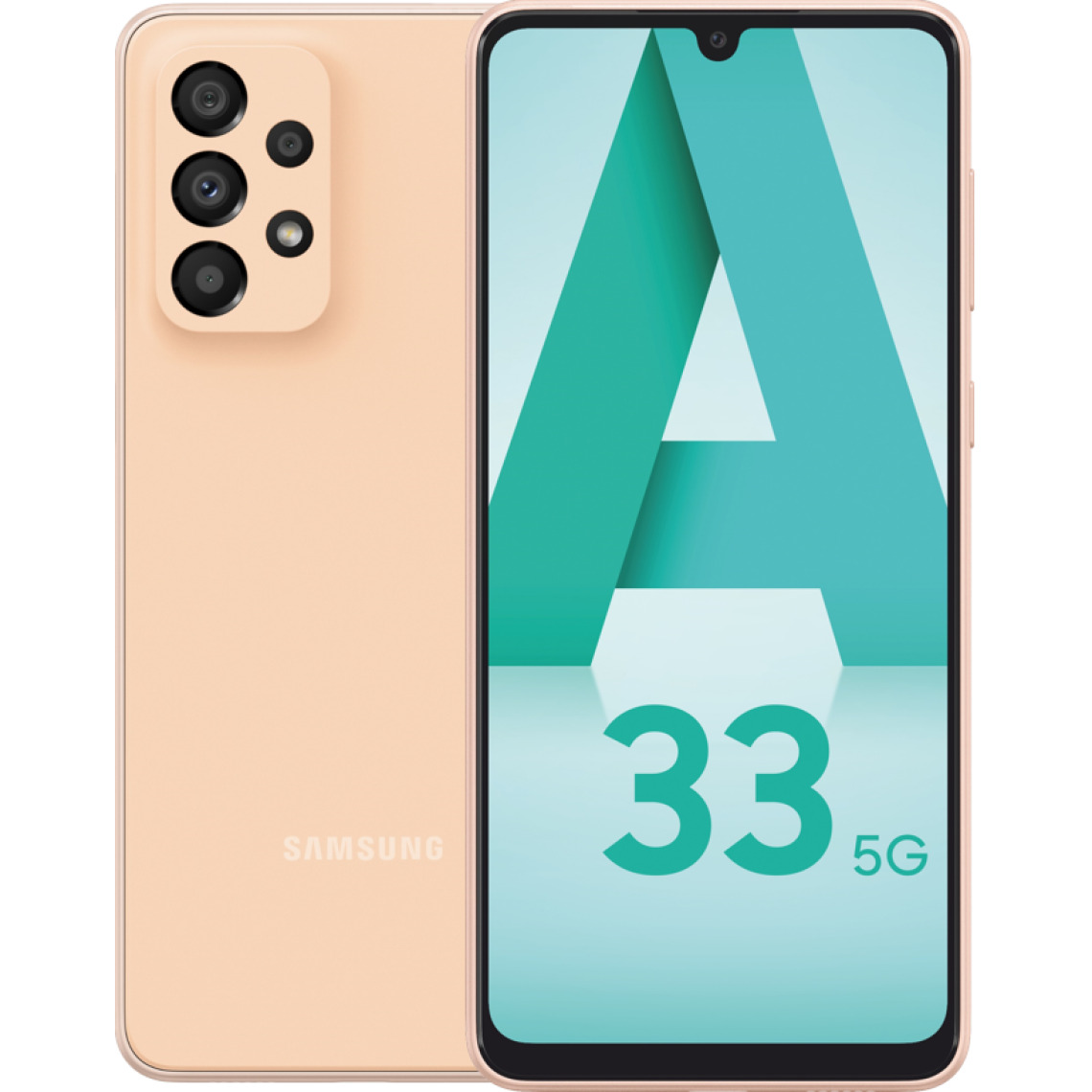 Samsung - Galaxy A33 - 128 Go - Pêche - Smartphone Android