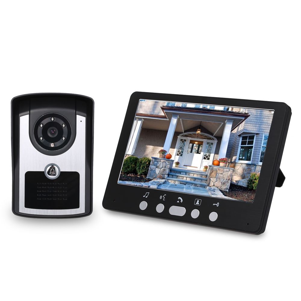 Generic - 7 pouces moniteur HD caméra vidéo porte interphone système de interphone IR vision nocturne filaire caméra de sonnette - Sonnette et visiophone connecté