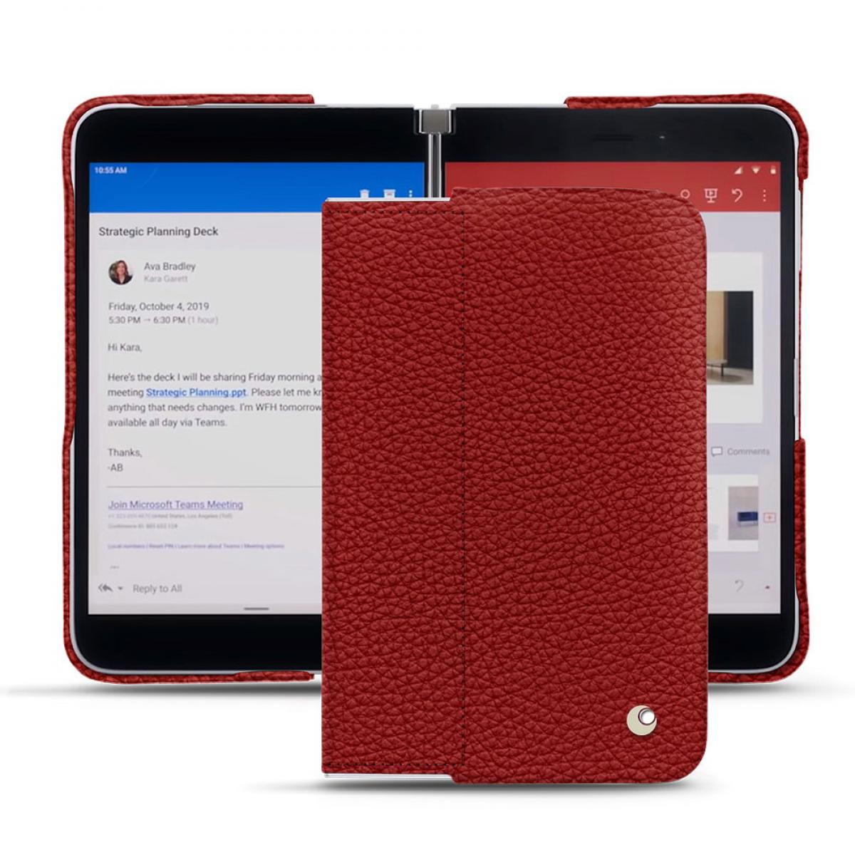 Noreve - Coque cuir Microsoft Surface Duo - Coque, étui smartphone