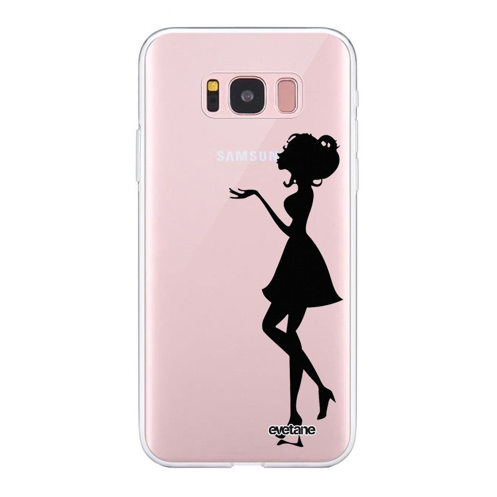 Evetane - Coque Samsung Galaxy S8 360 intégrale transparente Silhouette Femme Ecriture Tendance Design Evetane. - Coque, étui smartphone