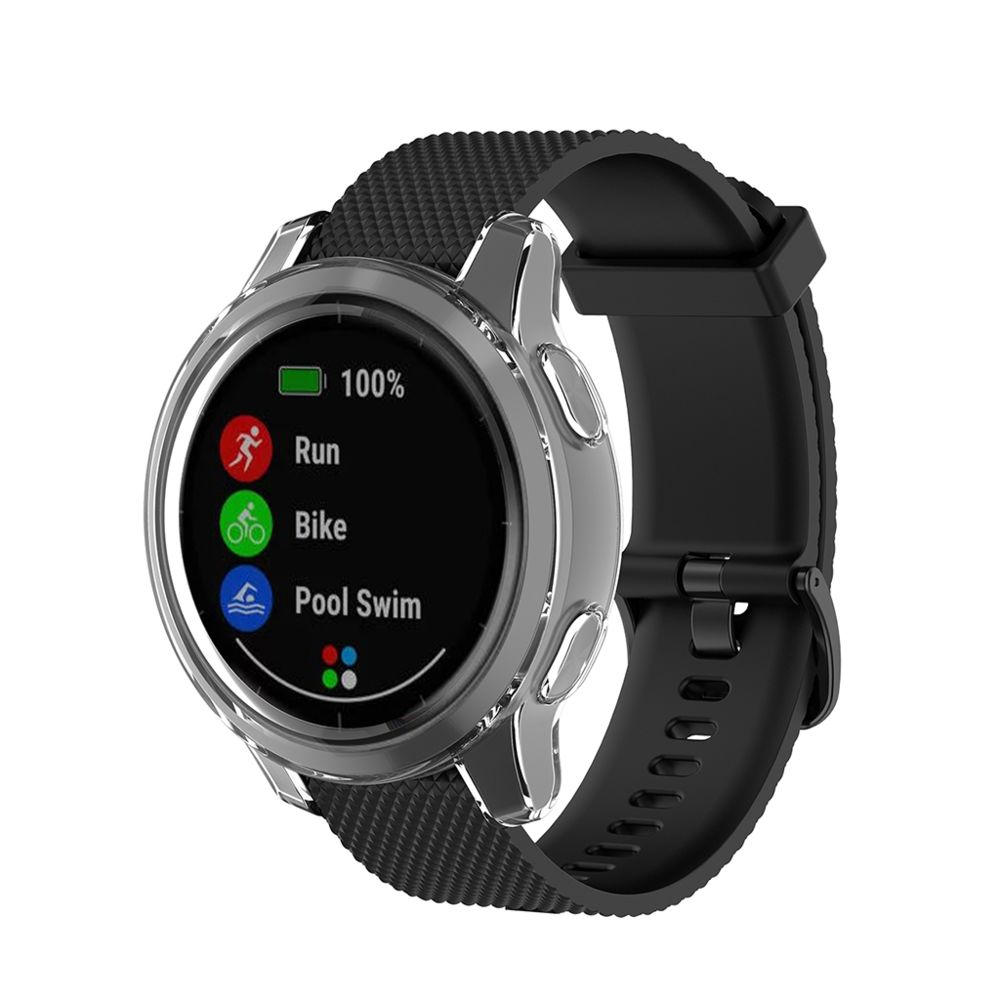 marque generique - Housse De Protection TPU Smart Watch Pour Garmin Vivoactive 4 Blanc Actif - Accessoires montres connectées