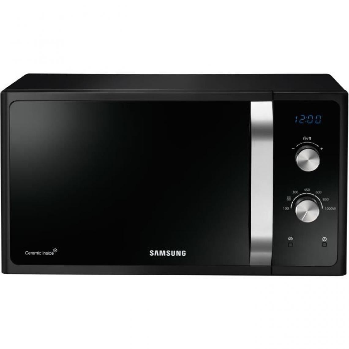 Samsung - Micro-ondes solo SAMSUNG MS28F303EFK - Noir - 35.7 cm x 35.7 cm x 25.5 cm - 28 L - Four micro-ondes