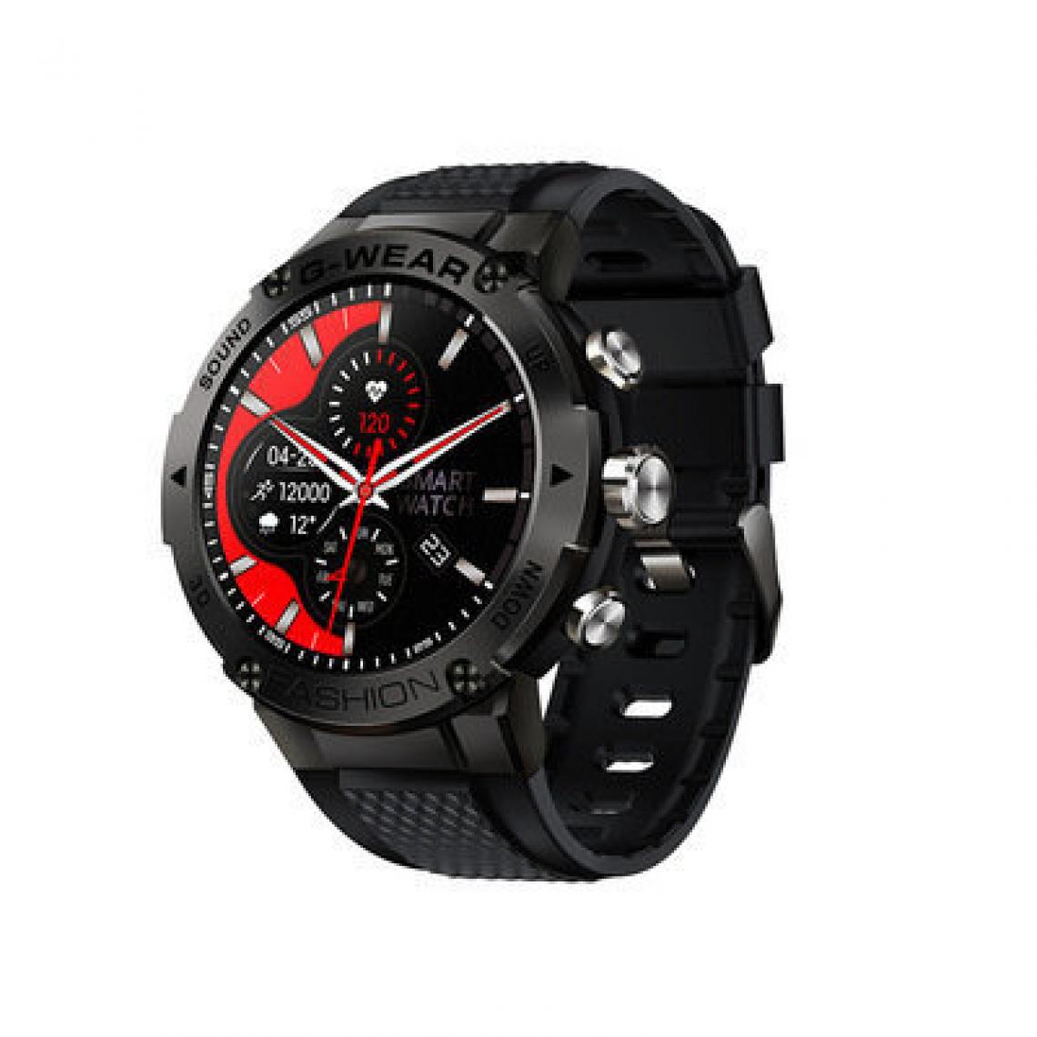 Chronotech Montres - Chronus Smart Watch 1.3 inch Smart Watch Full Digital Sport Watch with Military Grade Standard(black) - Montre connectée