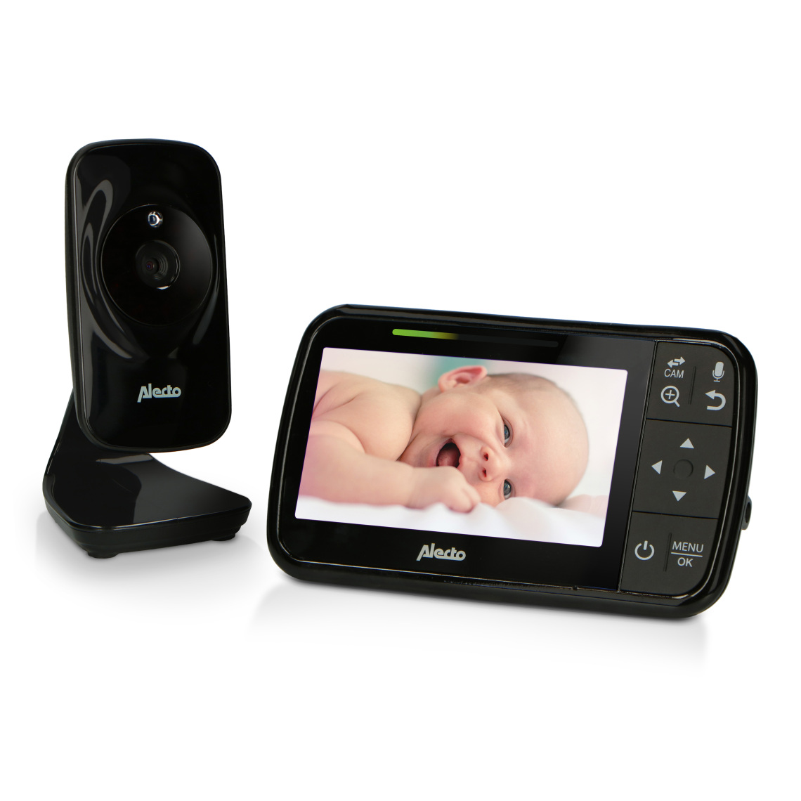 Alecto - Babyphone avec caméra 4.3" DVM149 Noir - Babyphone connecté