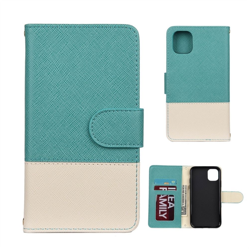 Wewoo - Coque Pour iPhone 11 Étui à rabat en cuir avec support et cadre photo emplacements cartes et portefeuille vert - Coque, étui smartphone