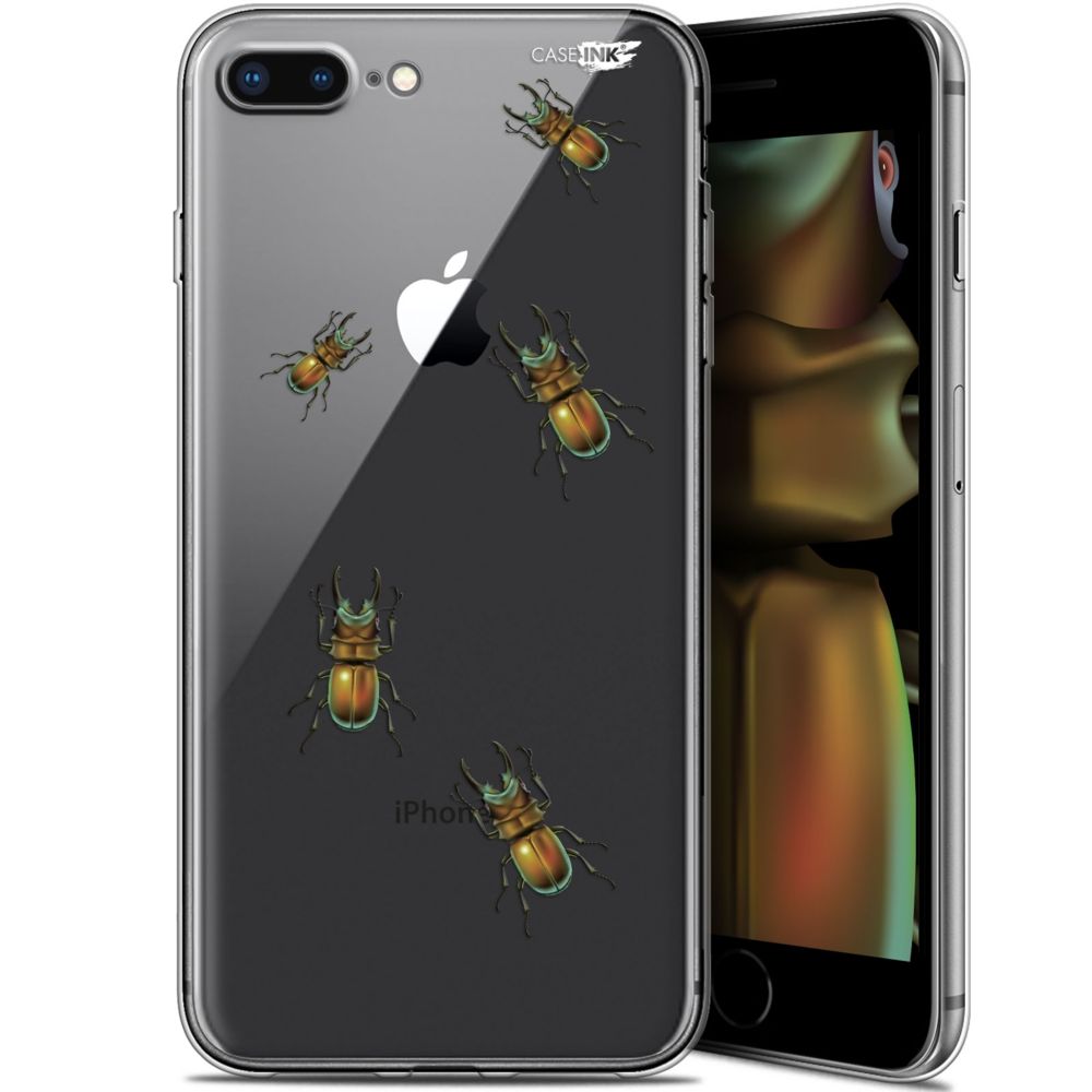Caseink - Coque arrière Apple iPhone 7/8 Plus (4.7 ) Gel HD [ Nouvelle Collection - Souple - Antichoc - Imprimé en France] Petits Scarabés - Coque, étui smartphone