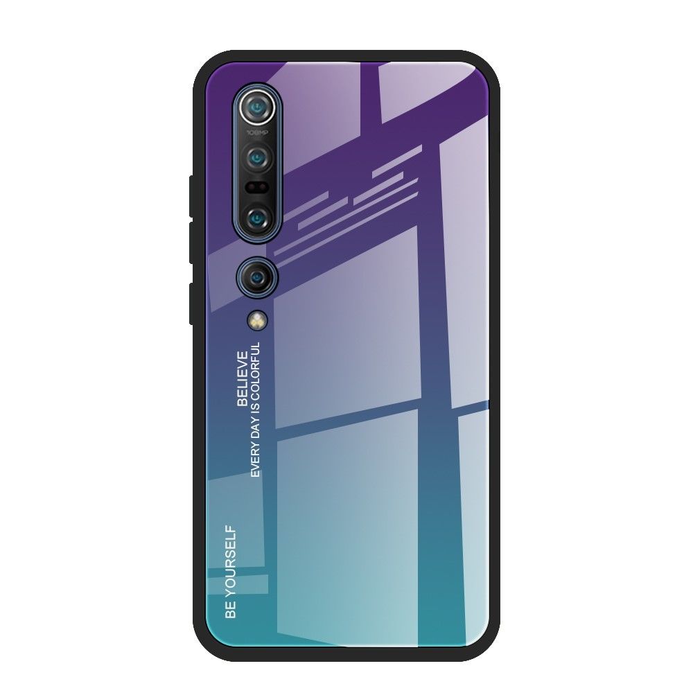 Generic - Coque en TPU dégradé de couleur violet/bleu pour votre Xiaomi Mi 10/Mi 10 Pro - Coque, étui smartphone