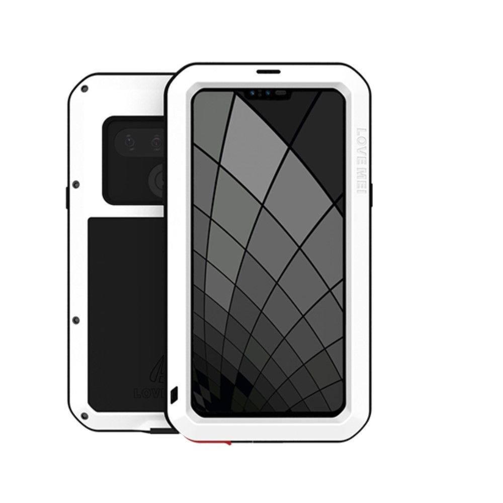 marque generique - Coque en TPU puissant défenseur anti-chute imperméable blanc pour votre LG G8 ThinQ - Coque, étui smartphone