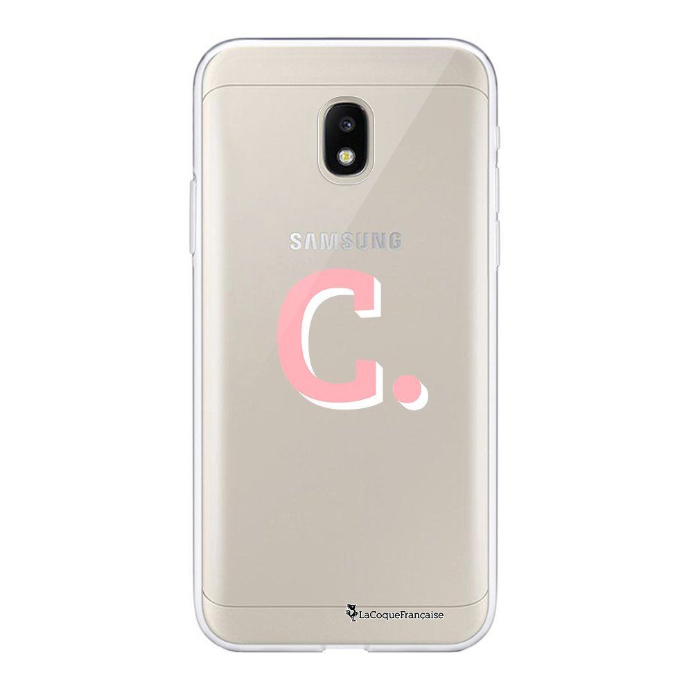 La Coque Francaise - Coque Samsung Galaxy J3 2017 souple transparente Initiale C Motif Ecriture Tendance La Coque Francaise. - Coque, étui smartphone