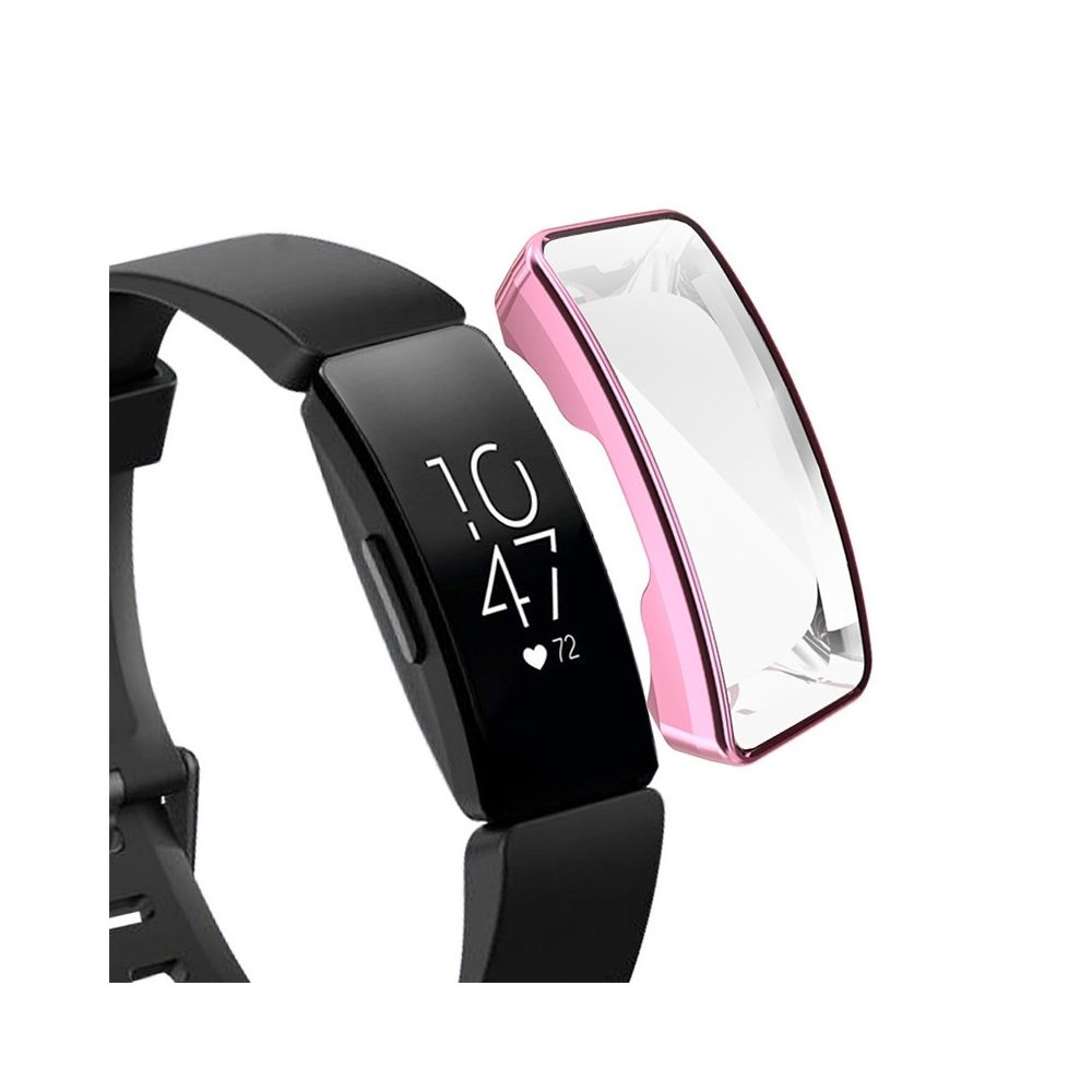 Wewoo - Boîtier de montre Pour Fitbit Inspire / HR Etui de protection en TPU rose - Accessoires montres connectées