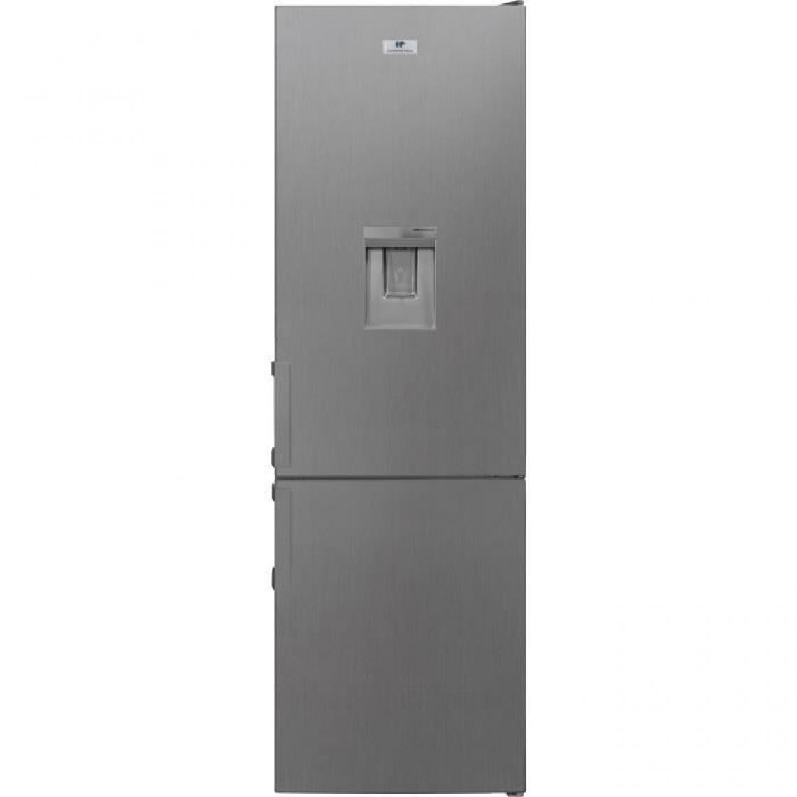 Continental Edison - CONTINENTAL EDISON - Réfrigérateur congélateur bas 268L - Froid statique - Poignées inox - Silver - Réfrigérateur