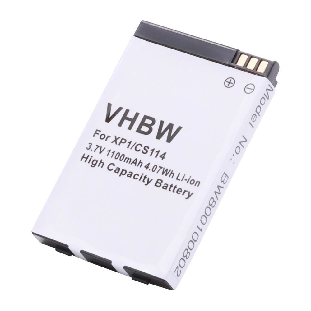 Vhbw - Batterie LI-ION 1100mAh compatible pour SOCKETMOBILE Sonim XP1 / XP1 BT / JCB Toughphone remplace 8E0604001, XP1-0001100 - Batterie téléphone