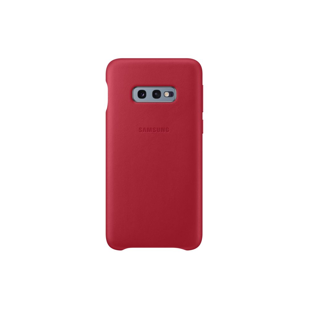 Samsung - Coque Cuir Galaxy S10e - Rouge Bordeaux - Coque, étui smartphone