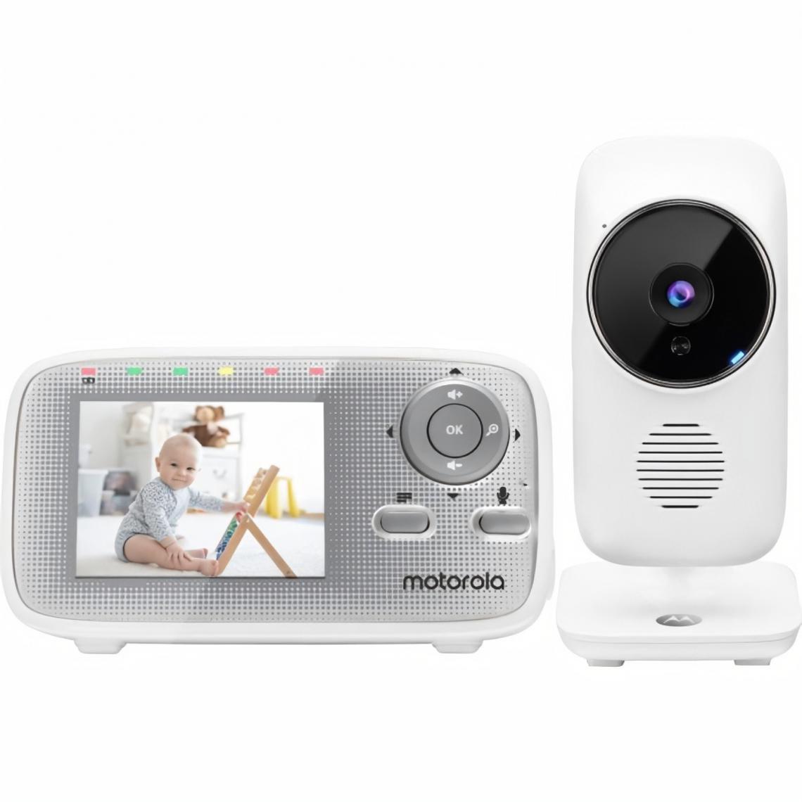 Motorola - MOTOROLA BABY Mbp 481 XL video ecran 2,4 , vision nuit , Zoom x2 , temperature chambre - Babyphone connecté
