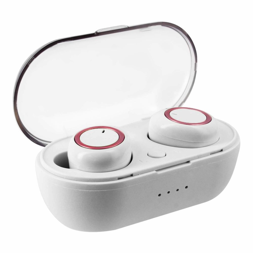 Avizar - Écouteurs sans fil Bluetooth et Boîtier de charge Boutons multifonctions 3H Rose - Oreillette bluetooth