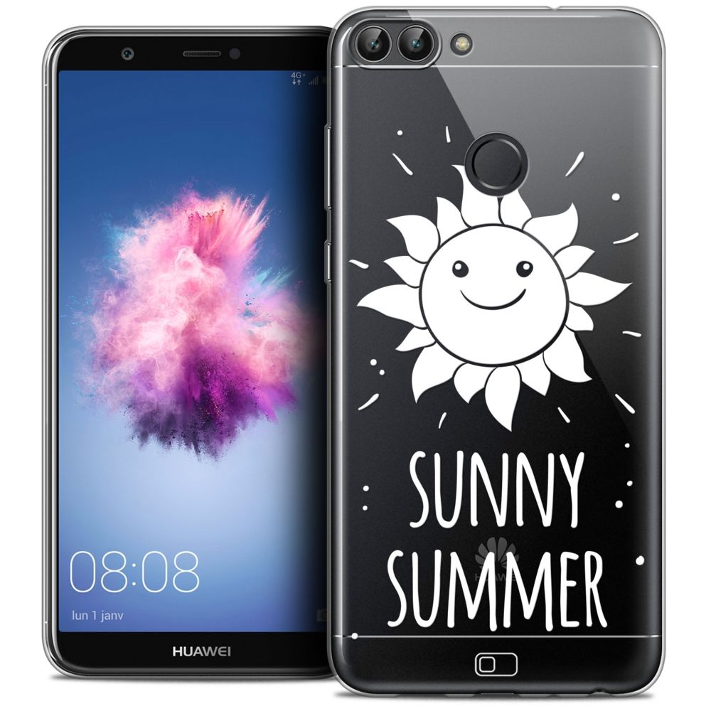 Caseink - Coque Housse Etui Huawei P Smart (5.7 ) [Crystal Gel HD Collection Summer Design Sunny Summer - Souple - Ultra Fin - Imprimé en France] - Coque, étui smartphone