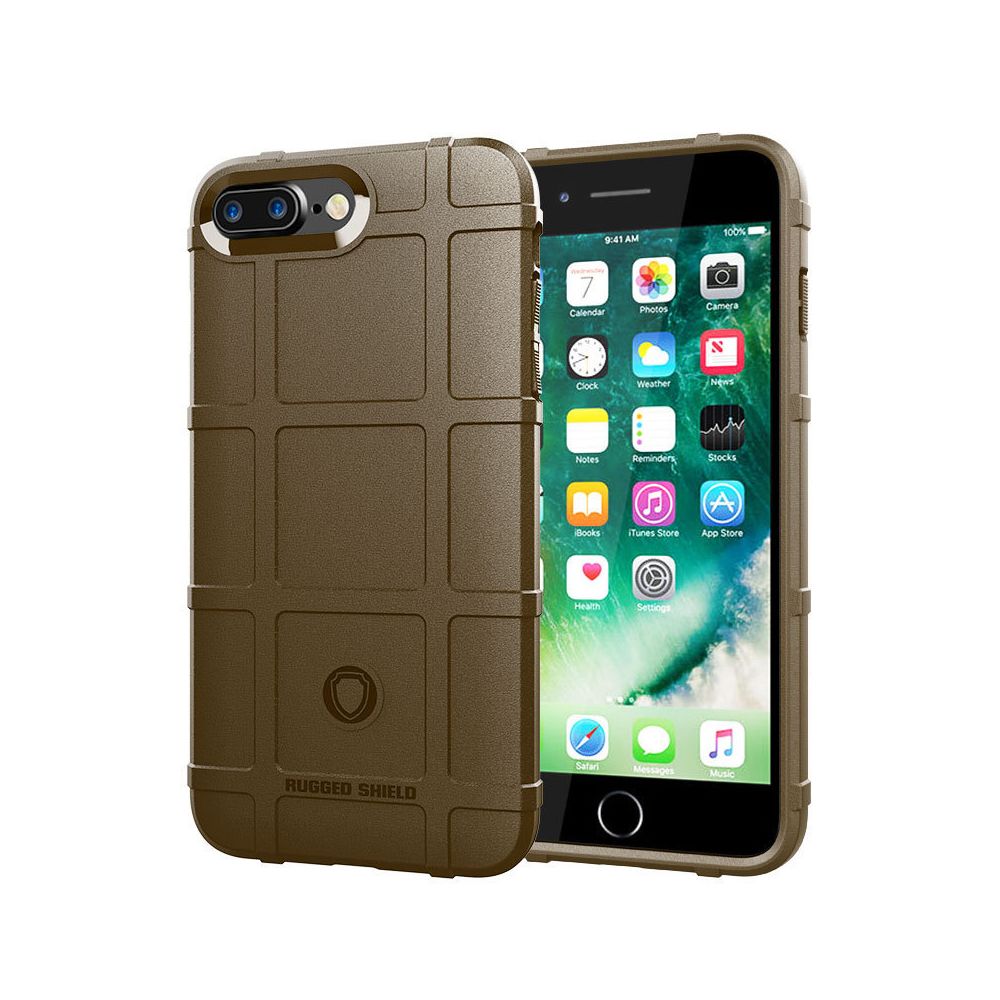marque generique - Etui Coque de protection durable anti choc pour Apple iPhone 7 Plus - Brun - Autres accessoires smartphone