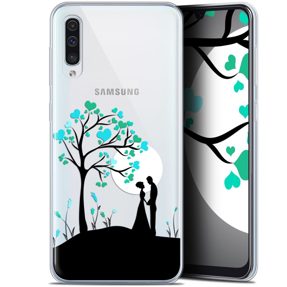 Caseink - Coque Pour Samsung Galaxy A50 (6.4 ) [Gel HD Collection Love Saint Valentin Design Sous l'arbre - Souple - Ultra Fin - Imprimé en France] - Coque, étui smartphone