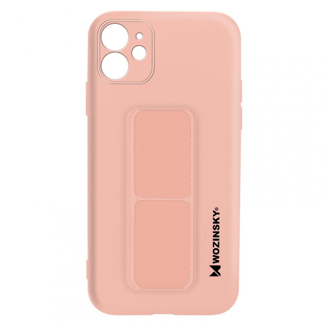 Wozinsky - Coque iPhone 12 Support rose - Coque, étui smartphone