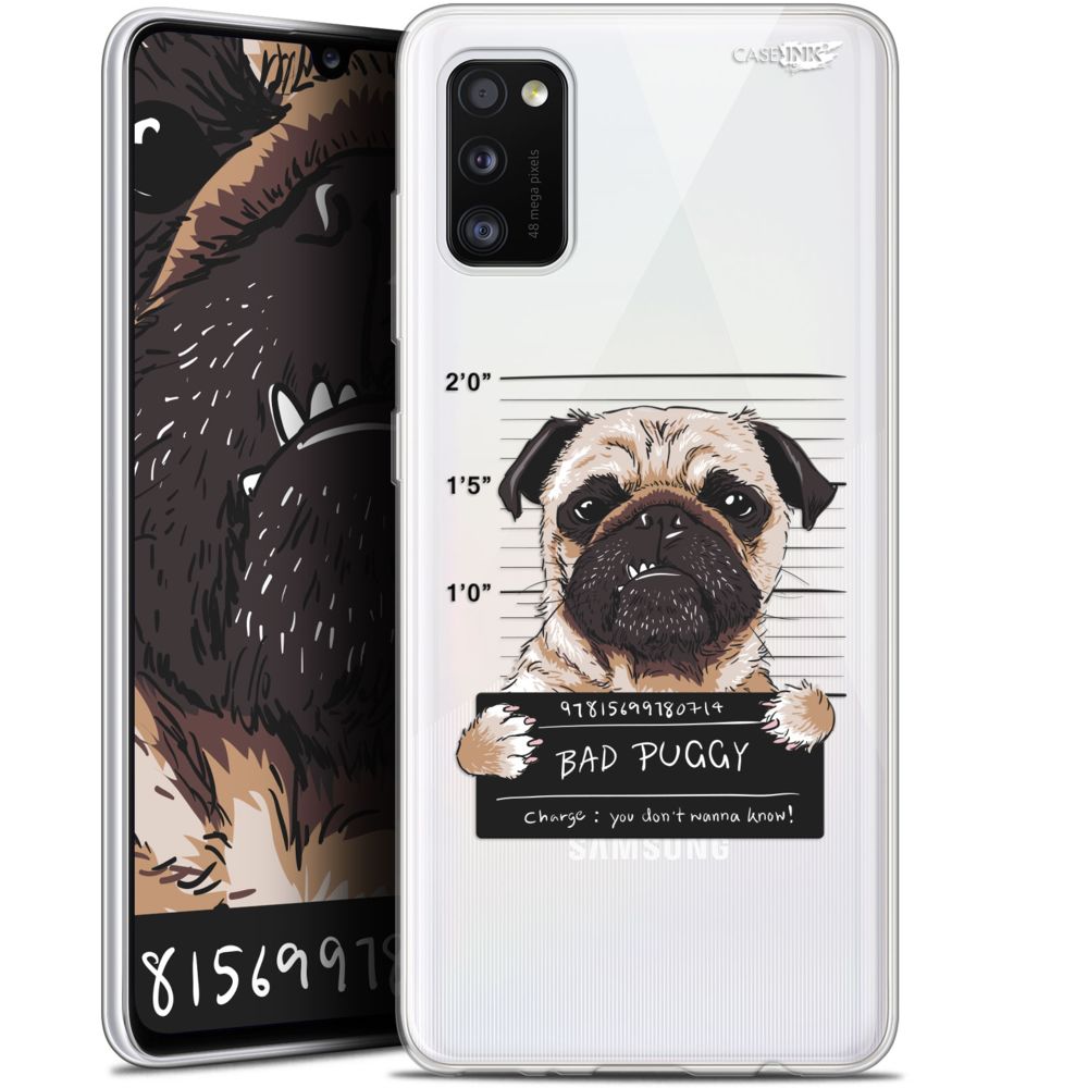 Caseink - Coque arrière Samsung Galaxy A41 (6.1 ) Gel HD [ Nouvelle Collection - Souple - Antichoc - Imprimé en France] Beware The Puggy Dog - Coque, étui smartphone