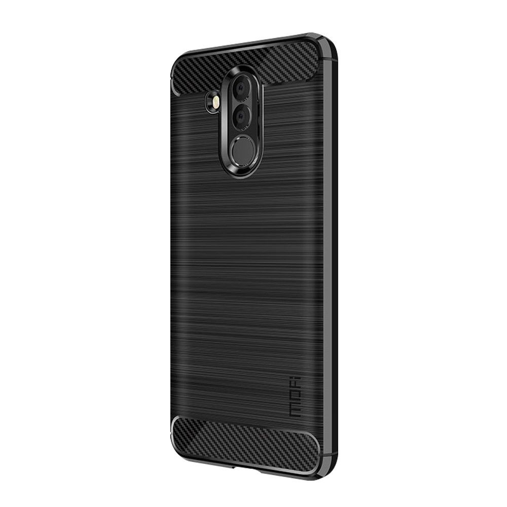 marque generique - Coque en TPU fibre de carbone noir pour votre Huawei Mate 20 Lite/Maimang 7 - Autres accessoires smartphone