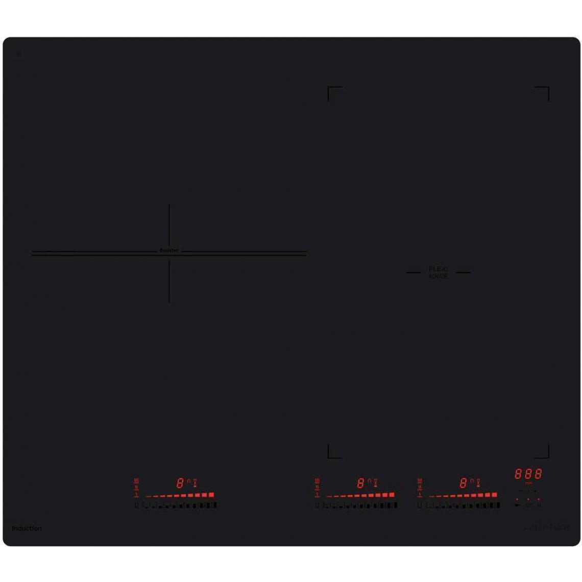 AIRLUX - Plaque induction AIRLUX 7400W 59cm, ATIF 63 BKM - Table de cuisson
