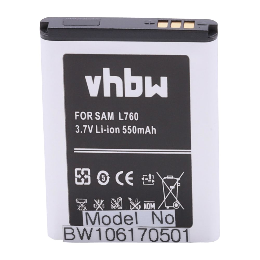 Vhbw - Batterie LI-ION compatible pour SAMSUNG SGH-L760 SGH-L 760 - Batterie téléphone