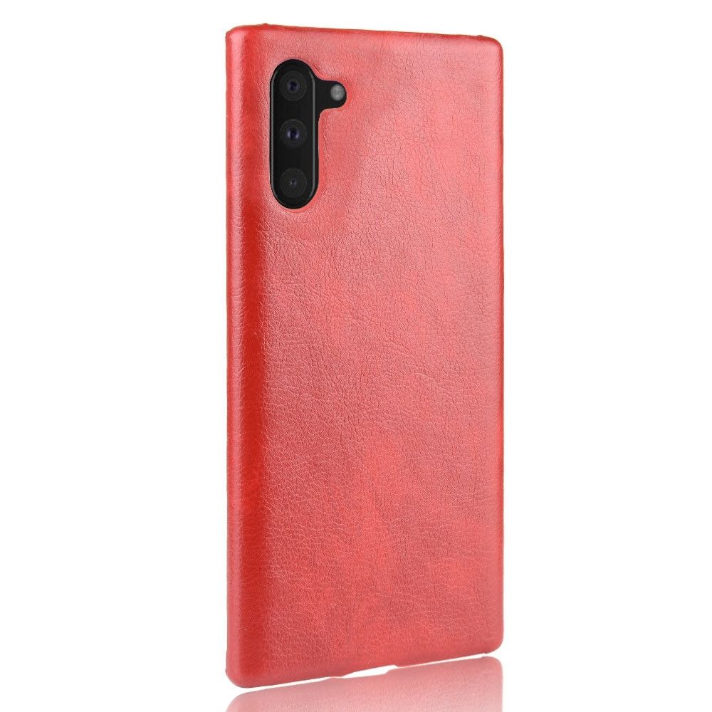 Wewoo - Coque Rigide antichoc Litchi PC + PU pour Galaxy Note10 rouge - Coque, étui smartphone